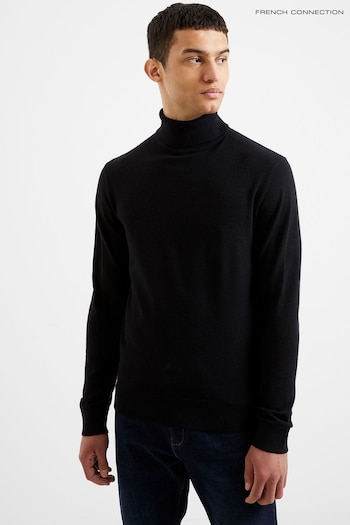 French Connection Black Supersoft Roll Jumper (Q69754) | £40