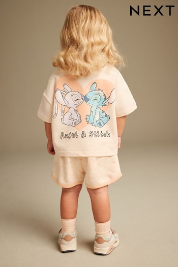 Orange Lilo and Stitch Short Sleeve T-Shirt and Shorts Set (3mths-7yrs) (Q69838) | £15 - £19