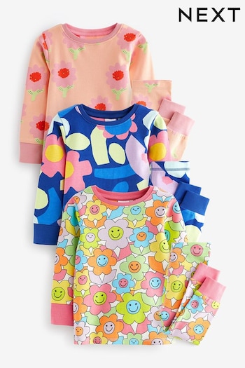 Bright Floral Pyjamas 3 Pack (9mths-12yrs) (Q69843) | £28 - £34