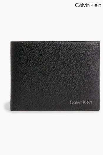 Calvin phone Klein Warmth Leather Bifold Black Wallet (Q69958) | £65