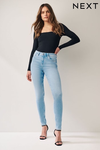 Bleach Blue Supersoft Skinny Linen Jeans (Q69981) | £26