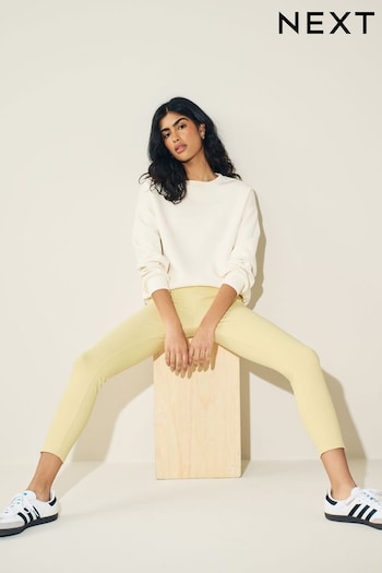 Yellow Cropped Denim Jersey Leggings tommy (Q69986) | £20