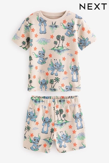 Neutral Lilo & Stitch Single Short Textured Pyjamas (9mths-8yrs) (Q69995) | £12 - £15