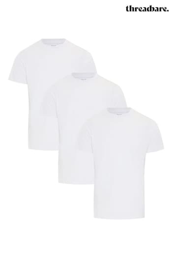 Threadbare White Essential Short Sleeve T-Shirts ODLO - 3 Pack (Q70051) | £22