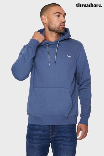 Threadbare Blue Pullover Hoodie (Q70192) | £22