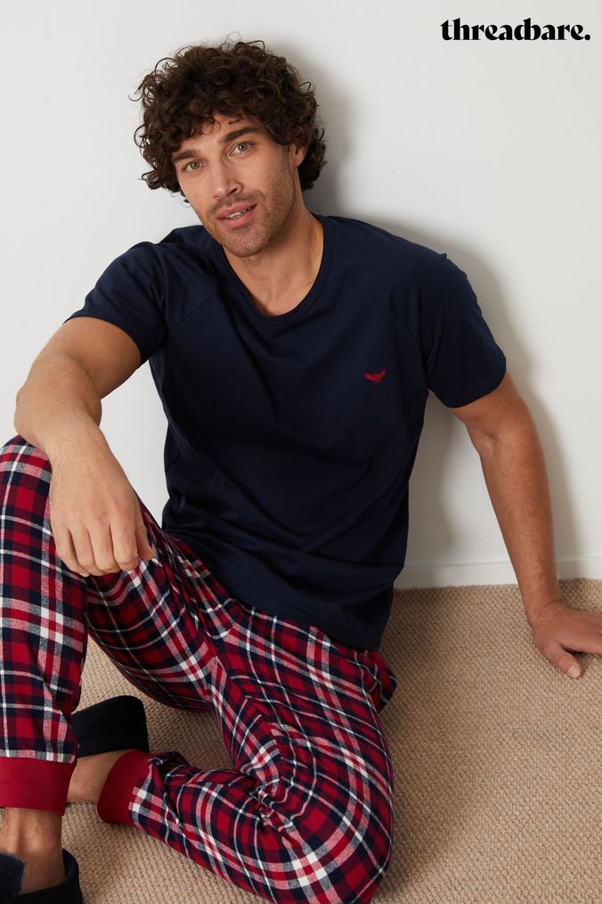 Buy Men s Pyjamas Blue Nightwear Online Next UK