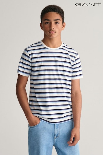 GANT Teens Shield Striped T-Shirt (Q70397) | £40