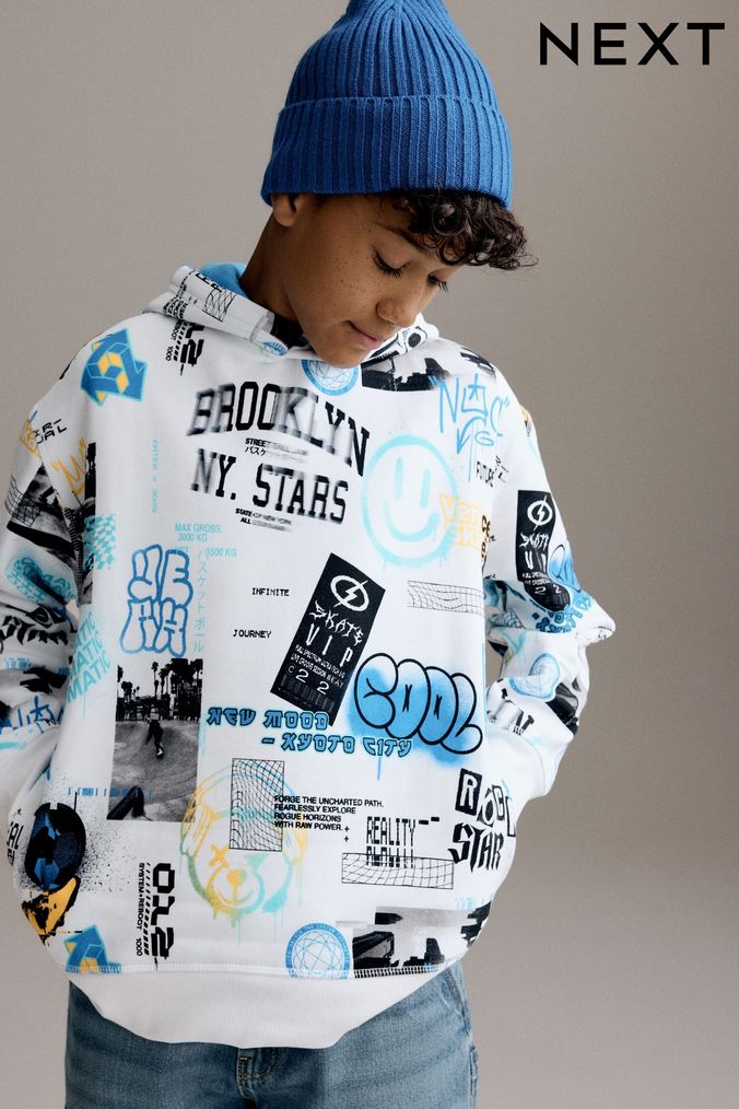 Buy Boys Hoodies Print Sweatshirtsandhoodies Online Next UK