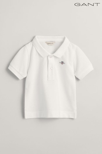 GANT Baby Shield Piqué Polo long-sleeve Shirt (Q70484) | £35