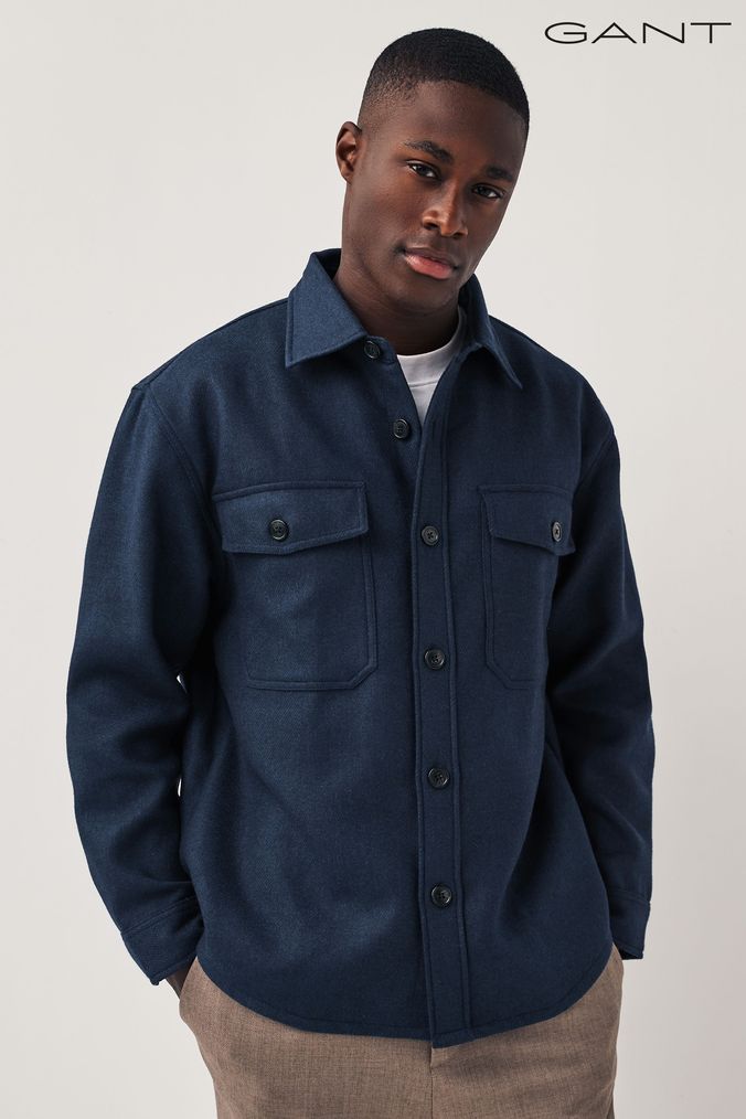 Mens Wool Shirts Formal Casual Wool Shirts Next UK