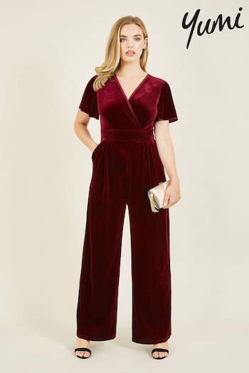 Yumi Purple Jumpsuit With Angel Sleeves (Q70720) | £65