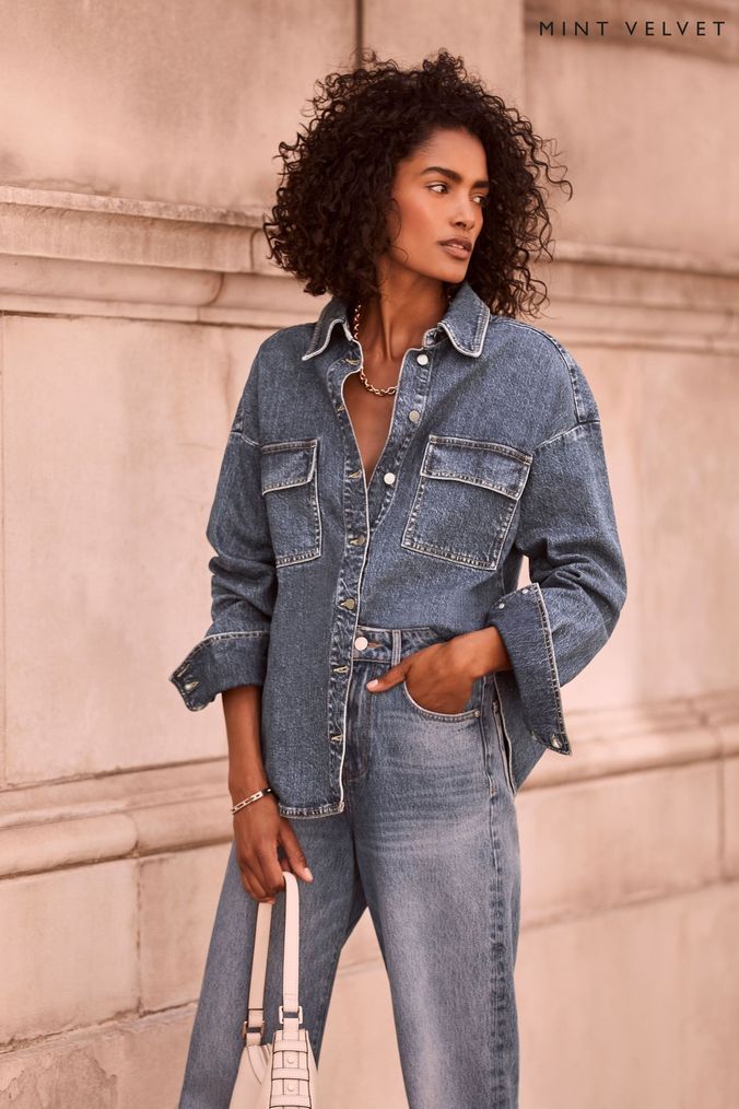 Mint velvet apricot best sale denim jacket
