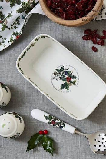 Portmeirion The Holly and the Ivy Cranberry Dish & Spoon (Q70896) | £33
