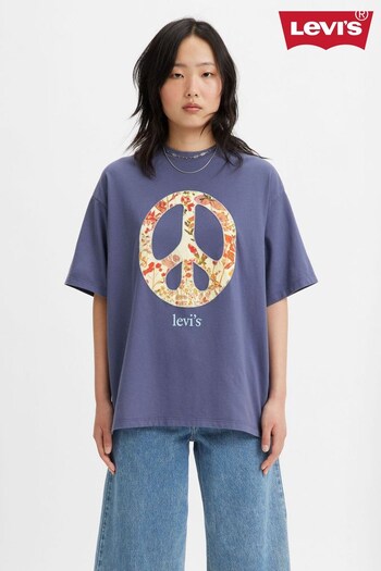 Levi's® Blue Graphic Short Stack T-Shirt (Q70911) | £40