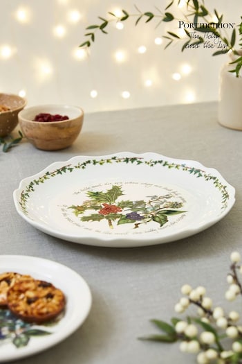 Portmeirion The Holly and the Ivy Scalloped Platter (Q70945) | £35