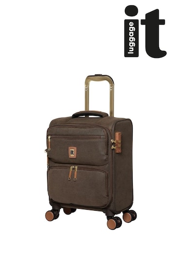 IT Luggage Brown Enduring Kangaroo Underseat Suitcase (Q71023) | £70