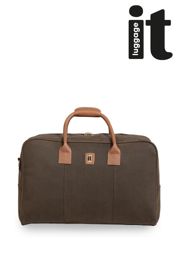 IT Luggage Brown Enduring Kangaroo Large Holdall Bag with Shoulder Strap (Q71038) | £45