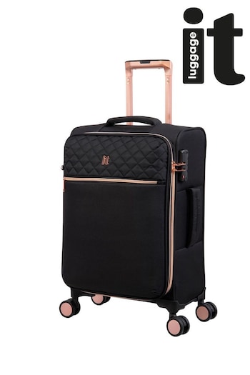 IT Luggage Black Divinity Cabin Suitcase (Q71042) | £50