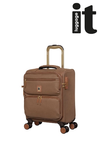 IT Luggage Brown Enduring Tan Underseat Suitcase (Q71043) | £70