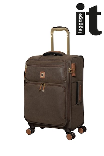 IT Luggage Brown Enduring Kangaroo Cabin Suitcase (Q71044) | £80