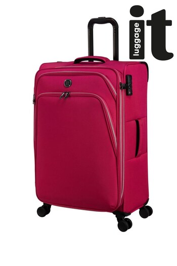IT Luggage Red Trinary Magenta Blush Medium Suitcase (Q71054) | £60