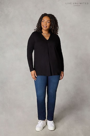 Live Unlimited Jersey Pleat Front Tunic (Q71108) | £39