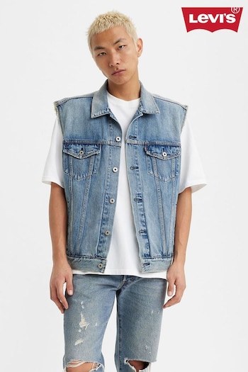 Levi's® Blue Relaxed Trucker Vest (Q71173) | £95