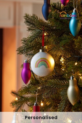 Personalised Rainbows Hospice Charity Christmas Bauble by PMC (Q71211) | £11