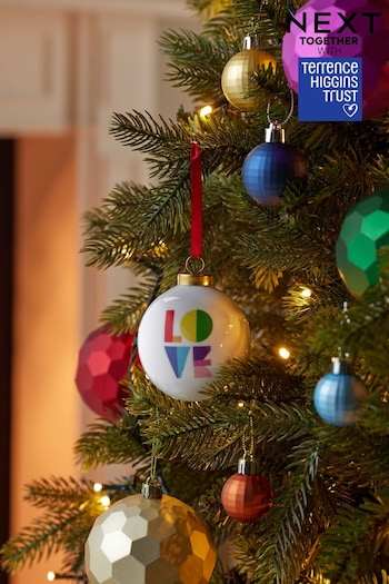 Personalised Terrace Higgins Trust Charity Christmas Bauble by PMC (Q71221) | £11