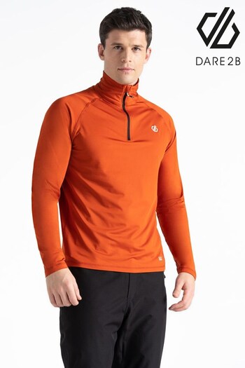Dare 2b Orange Fuse Up II Lightweight Core Stretch Midlayer Sweater (Q71239) | £28