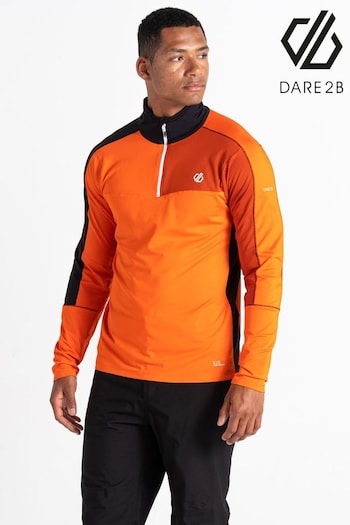 Dare 2b Orange Dignify II Core Stretch Half Zip Midlayer Sweater (Q71340) | £35