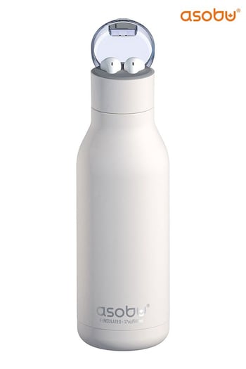 Asobu White Earphone H2 Audio Insulated Water Bottle (Q71416) | £43