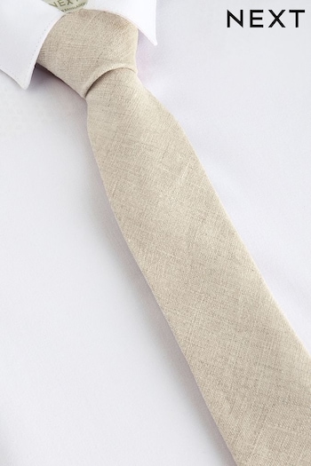 Neutral Linen Tie (1-16yrs) (Q71460) | £9