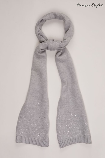 Phase Eight Grey Sparkly Scarf (Q71522) | £39