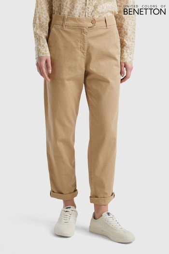 Benetton Linen Trousers (Q71548) | £56