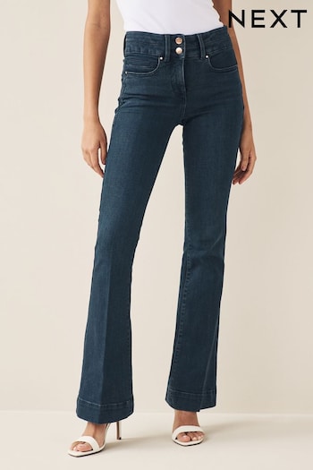 Inky Blue Lift Slim And Shape Flare Jeans (Q71605) | £50