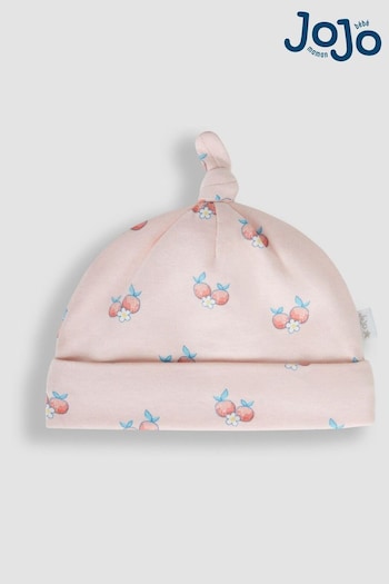 JoJo Maman Bébé Coral Print Cotton Baby Hat (Q71617) | £5