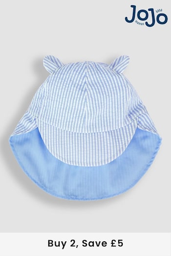 Salvatore Ferragamo embroidered-logo baseball cap Blue Stripe Legionnaire Cap (Q71648) | £14
