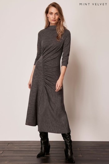 Mint Velvet Grey Jersey Midi Dress (Q71804) | £109