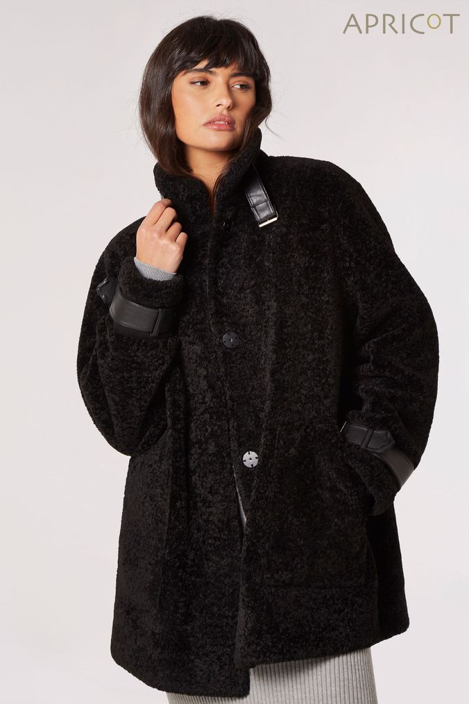 Teddy Coats Womens Black Brown Pink Teddy Bear Coats Next UK