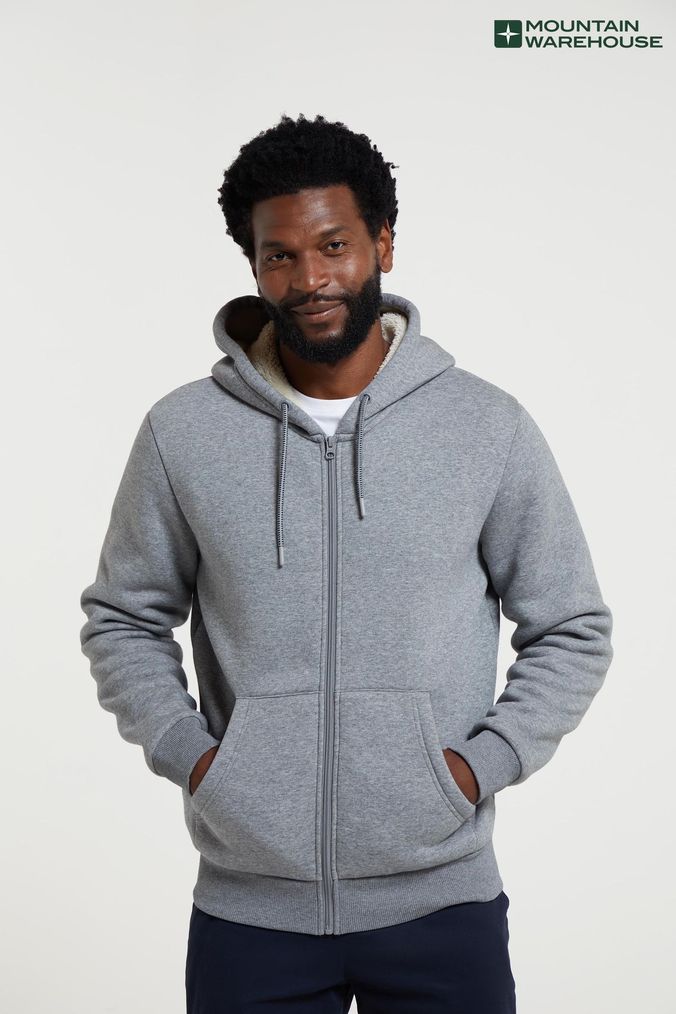 Buy Men s Hoodies Grey Outdoor Sportswear Online Next UK