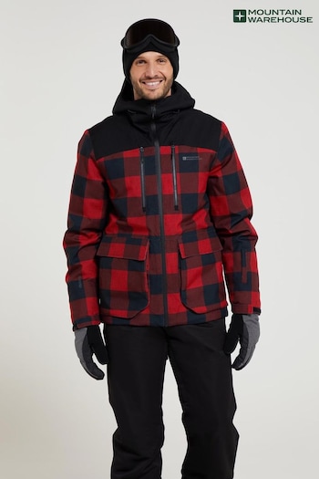 Mountain Warehouse Red Drayton Mens Waterproof Ski Jacket (Q71930) | £144