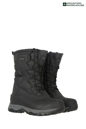 Mountain Warehouse Black Nevis Extreme Mens Waterproof Snow Boots (Q71933) | £112