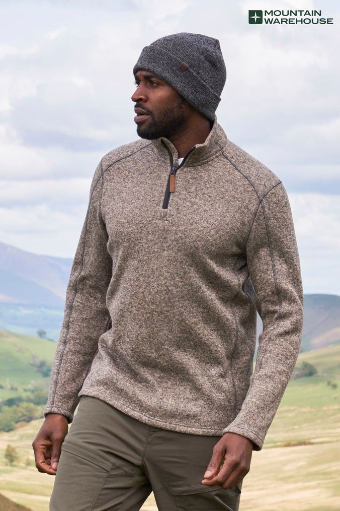 Half zip fleece men sale