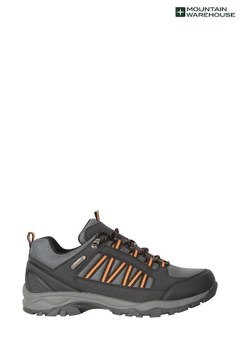 Mountain Warehouse Black Mens Path Waterproof Outdoor Walking Shoes Block (Q71998) | £43