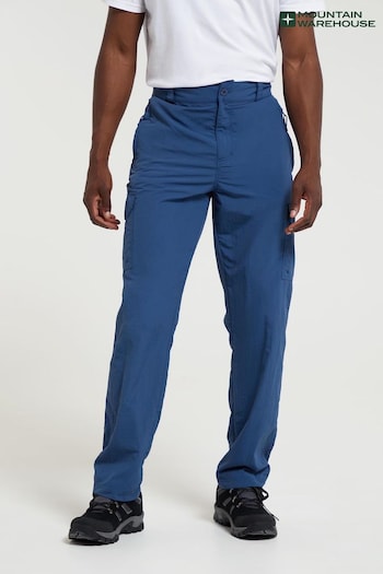 Mountain Warehouse Blue Mens Explore Thermal Trousers with UV Protection (Q72025) | £40