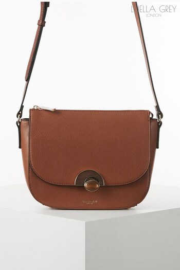 Luella Grey Clarissa Saddle Cross-Body Brown Bag (Q72044) | £89