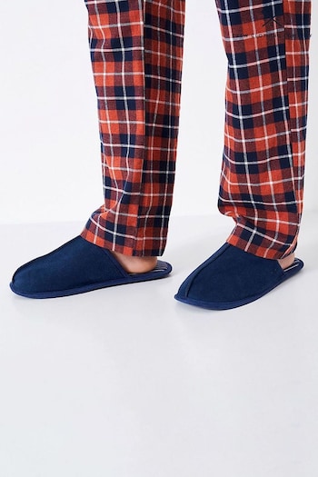Crew Clothing Company Blue Suede Mule (Q72051) | £29