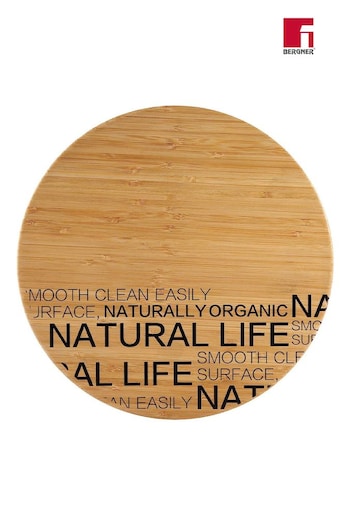 Bergner Natural Bamboo Circle Chopping Board (Q72126) | £24