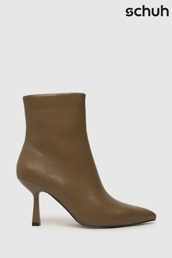Schuh Bethan Stiletto Brown Boots (Q72170) | £45
